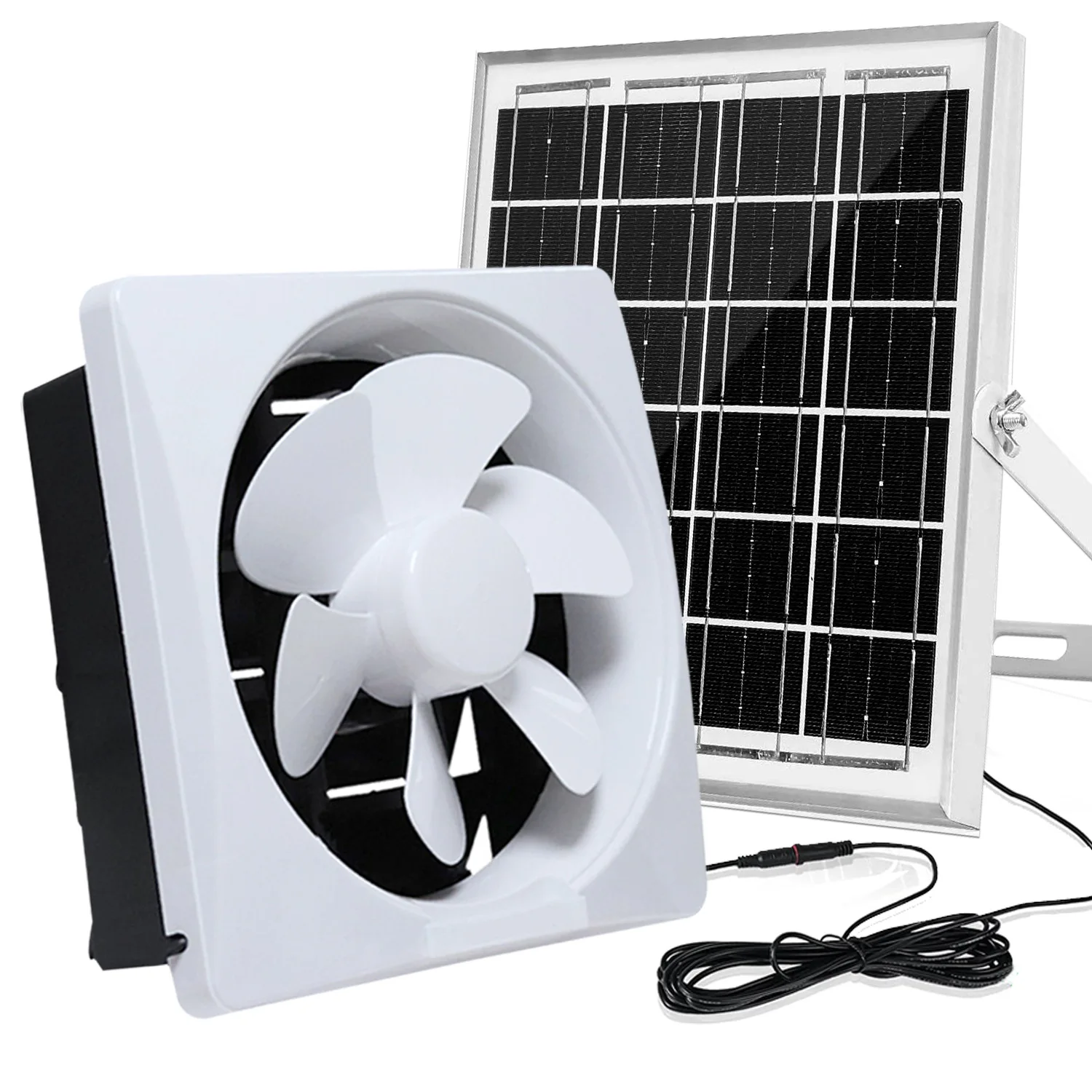 12V Solar Ventilation Fan, Powerful Air Extractor Fan for Household Use