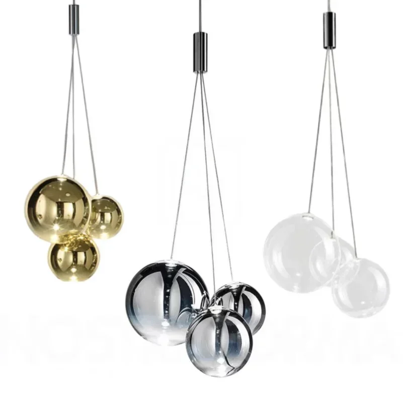 

Italy Bublle Glass Ball Chandeliers Designer Pendant Lights Hanging Lamp Suspension for Kitchen Island Living Dining Room