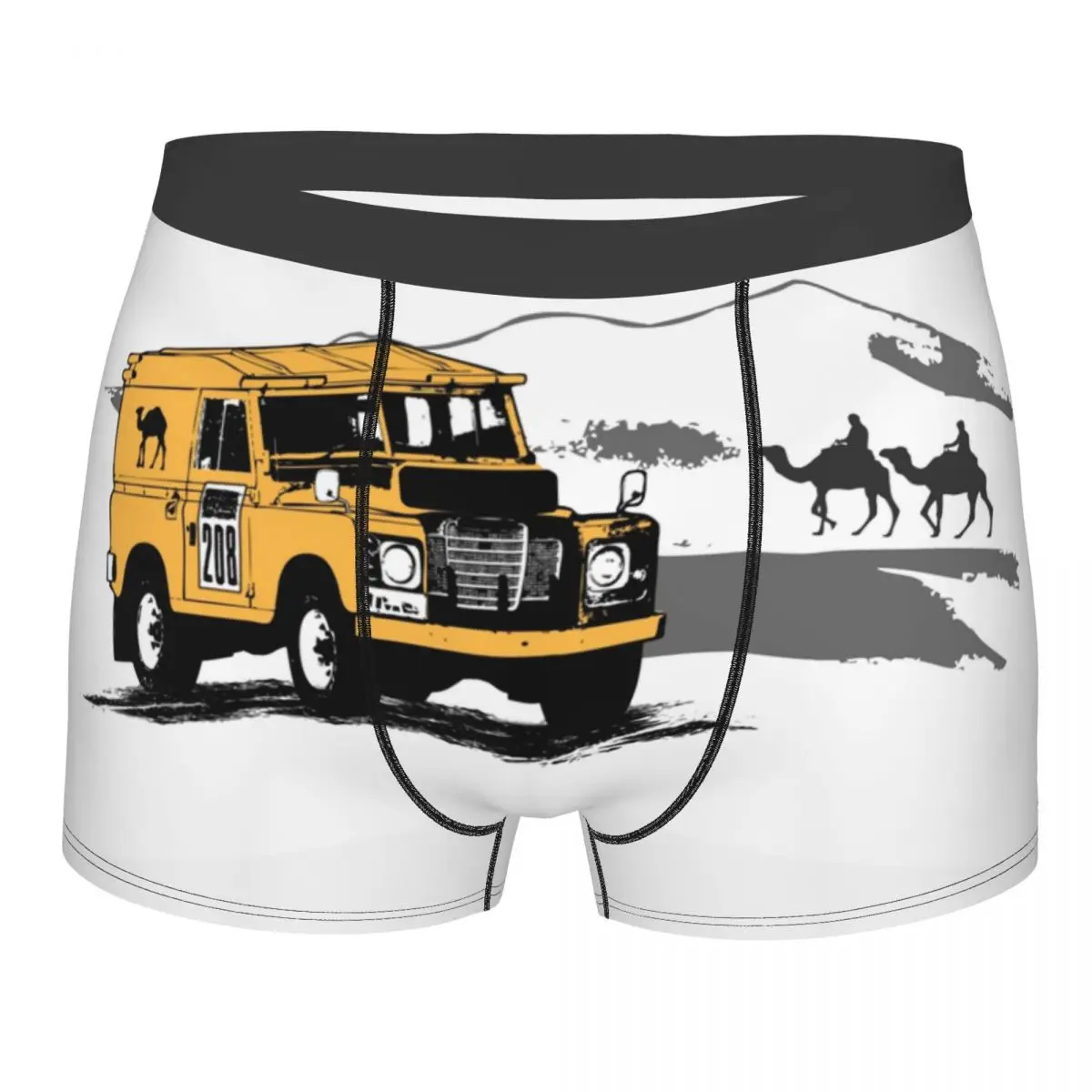 

Yellow Car Desert Trophy Underwear Male Print Custom Boxer Shorts Panties Briefs Soft Underpants