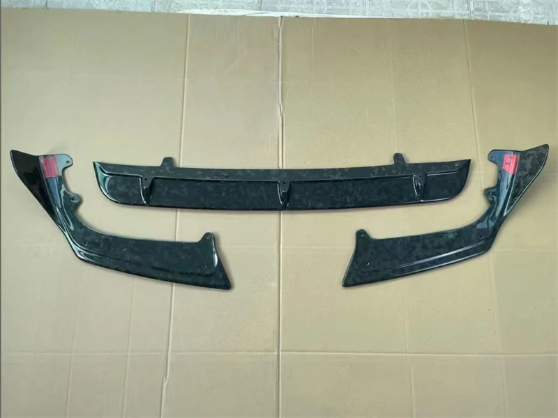 ل BMW F95 F96 X5M X6M 2019 2020 2021 2022 ReaI ألياف الكربون الجبهة حافة مصد السيارة المفسد عدة