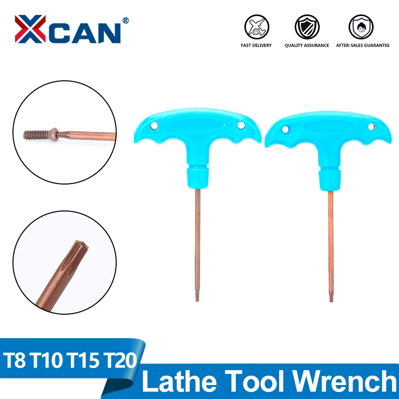 

XCAN T Wrench T8 T10 T15 T20 T shape Spannaer Key Torx Screw Driver Key CNC Lathe Carbide Insert Accessories Tool Turning Tool