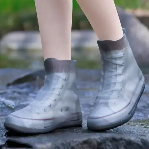 Waterproof Shoe Cover Rain Boots Cover Non-slip Shoes Protector Outdoor Reusable Thickened Footwear