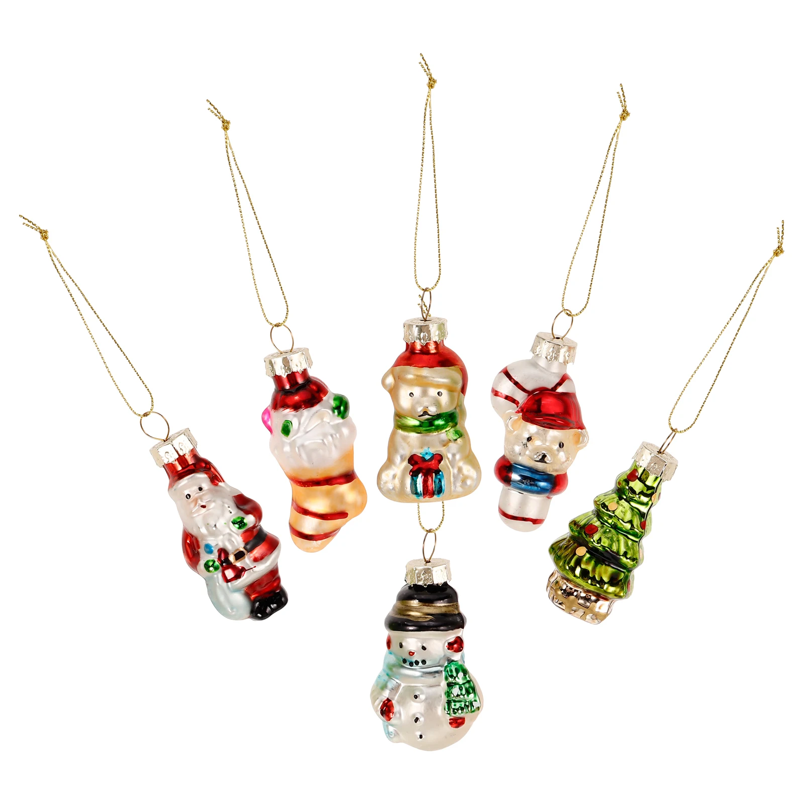 

6 Pcs Hanging Ornament Festival Decorations Ornaments for Tree Christmas Pendant