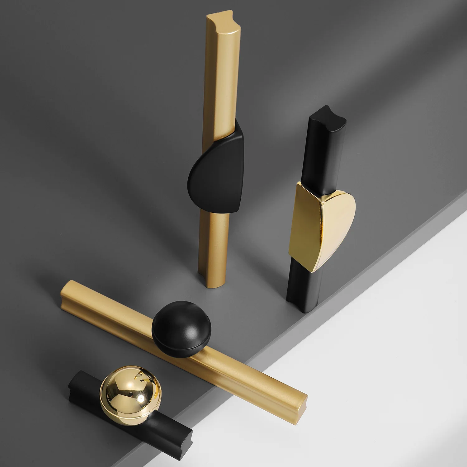 Extra Long Handle! 600/800/1000mm Modern Bedroom Door Cabinet Handles Gold Black Cupboard Door Drawer Pulls  Furniture Handle