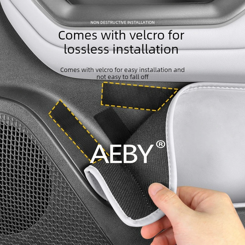 AEBY لـ BYD Atto 2 Smart Driving Editio 2024-2025 صندوق تخزين باب السيارة من الجلد الفاخر، ملحقات داخلية جلدية، منظم #4