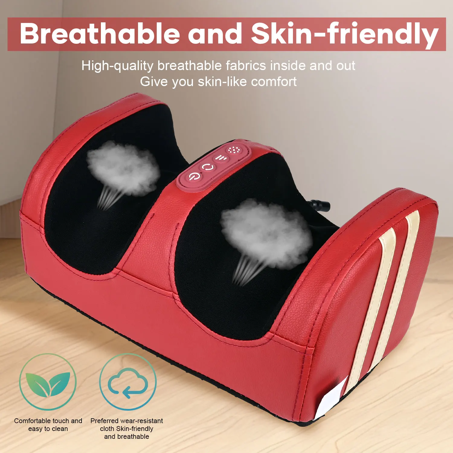 

Electric Foot Massager with Heat – Shiatsu Kneading & Roller Therapy for Muscle Relaxation, Pain Relief & Foot Spa