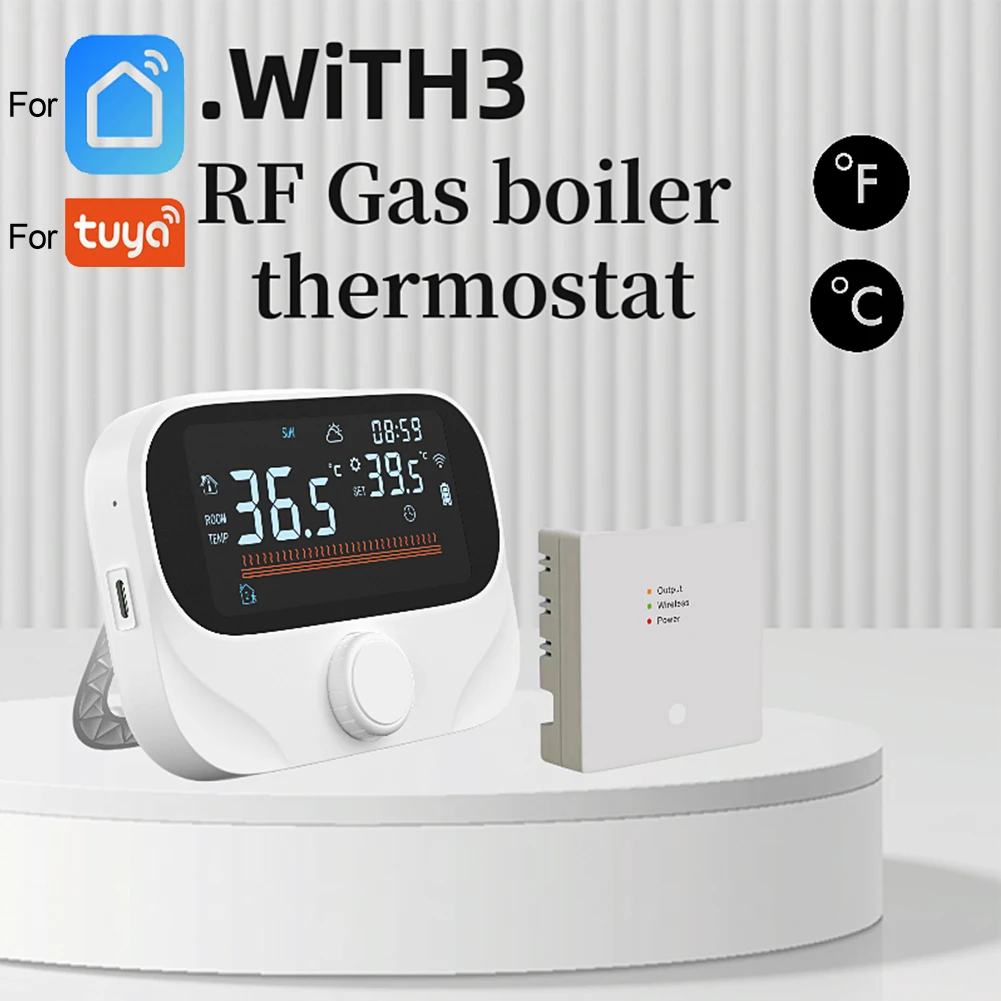 

RF WiFi Wireless Thermostat For Gas Boiler Water Floor Heating Smart Programmable Temperature Controller With Alice