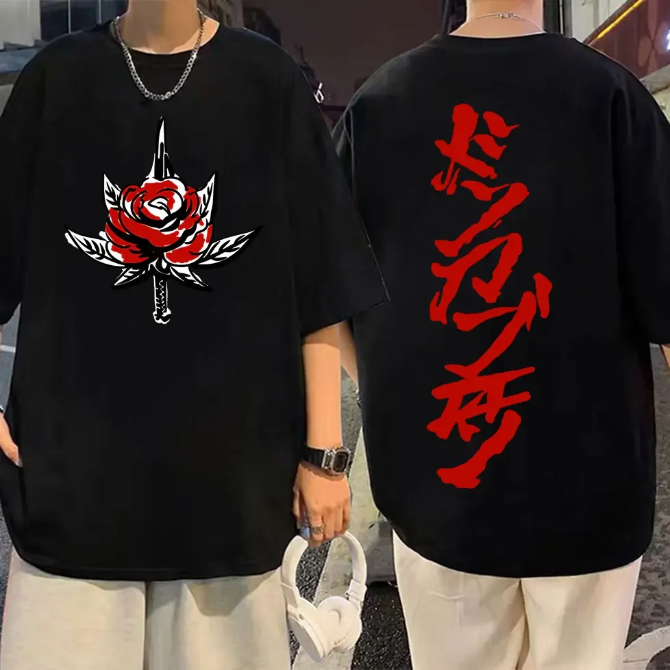 

Rapper Printed T-shirt Men's Summer 100% Cotton Fashion Hip-hop Casual Oversized T-shirt Breathable O-neck Short-sleeved Top