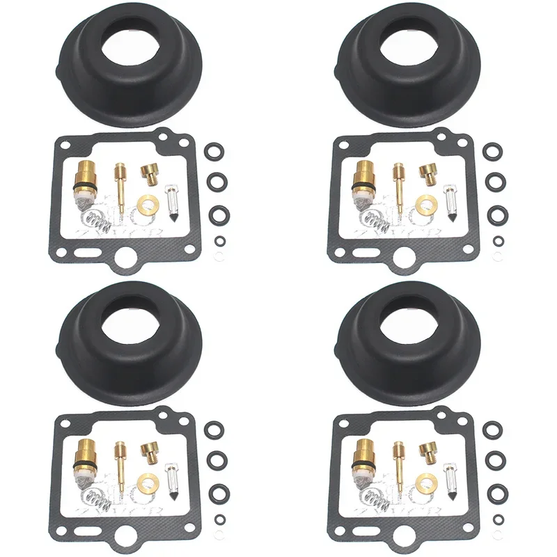 4 set for XJR1200 1994-1998 XJR 1200 Motorcycle Carburetor Repair Kit Plunger Diaphragm float