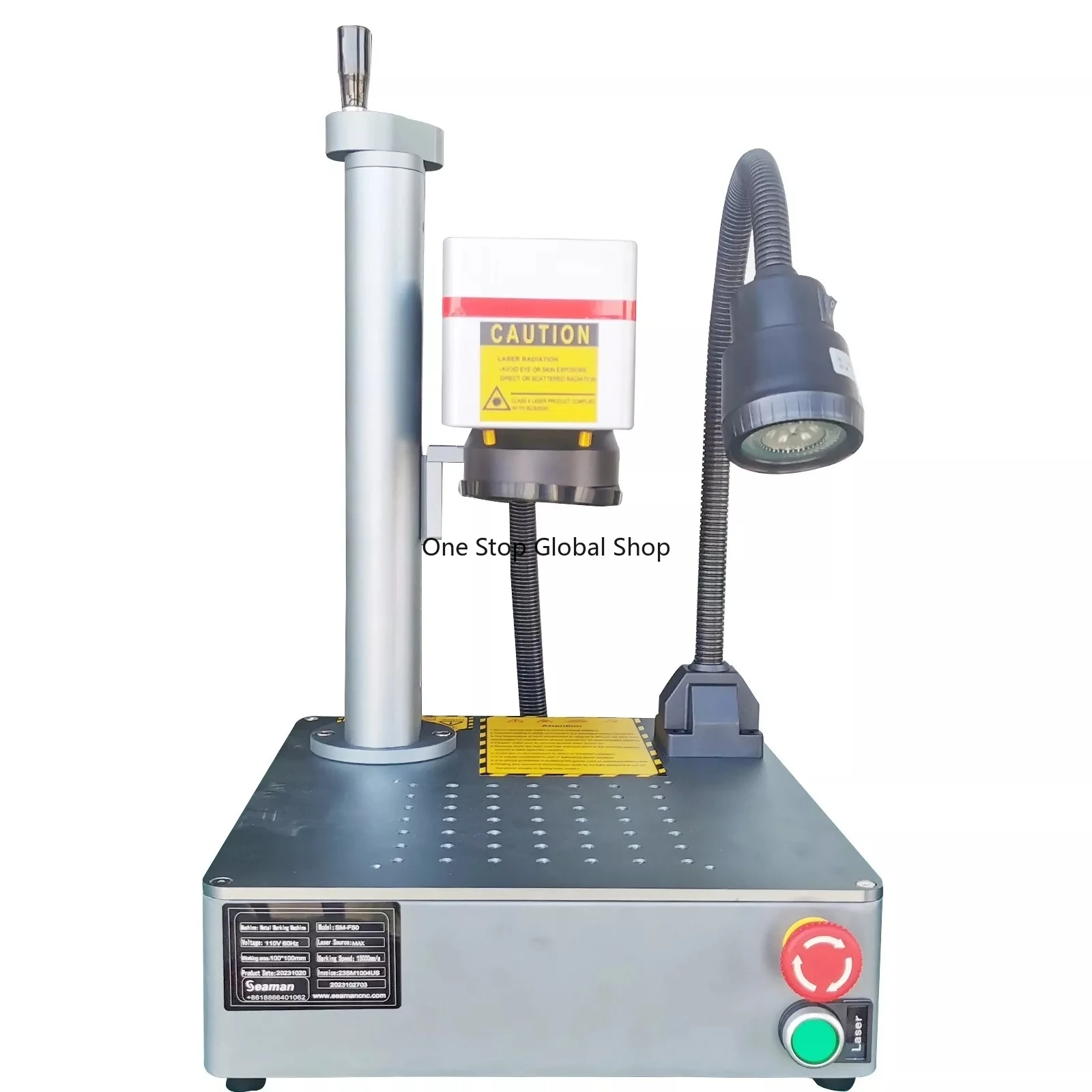 

50W Fiber Laser Metal Mark Engraver Machine Jewerly LOGO MARK CE FEDEX