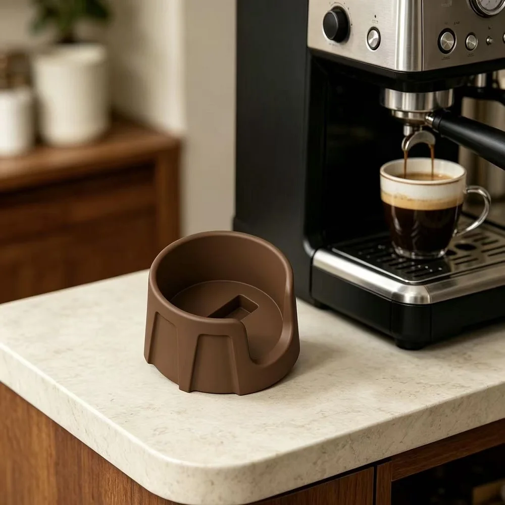 Silicone Coffee Tamper Mat Corner Tamping Pad for Home Cafe Bar Restaurant Multipurpose Espresso Distribution Grinding Accessory