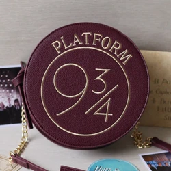 Harry Potter Hogwarts Handbag College Platform 93/4 PU Shoulder Bags British Style Messenger Handbag for Women Toys Girls