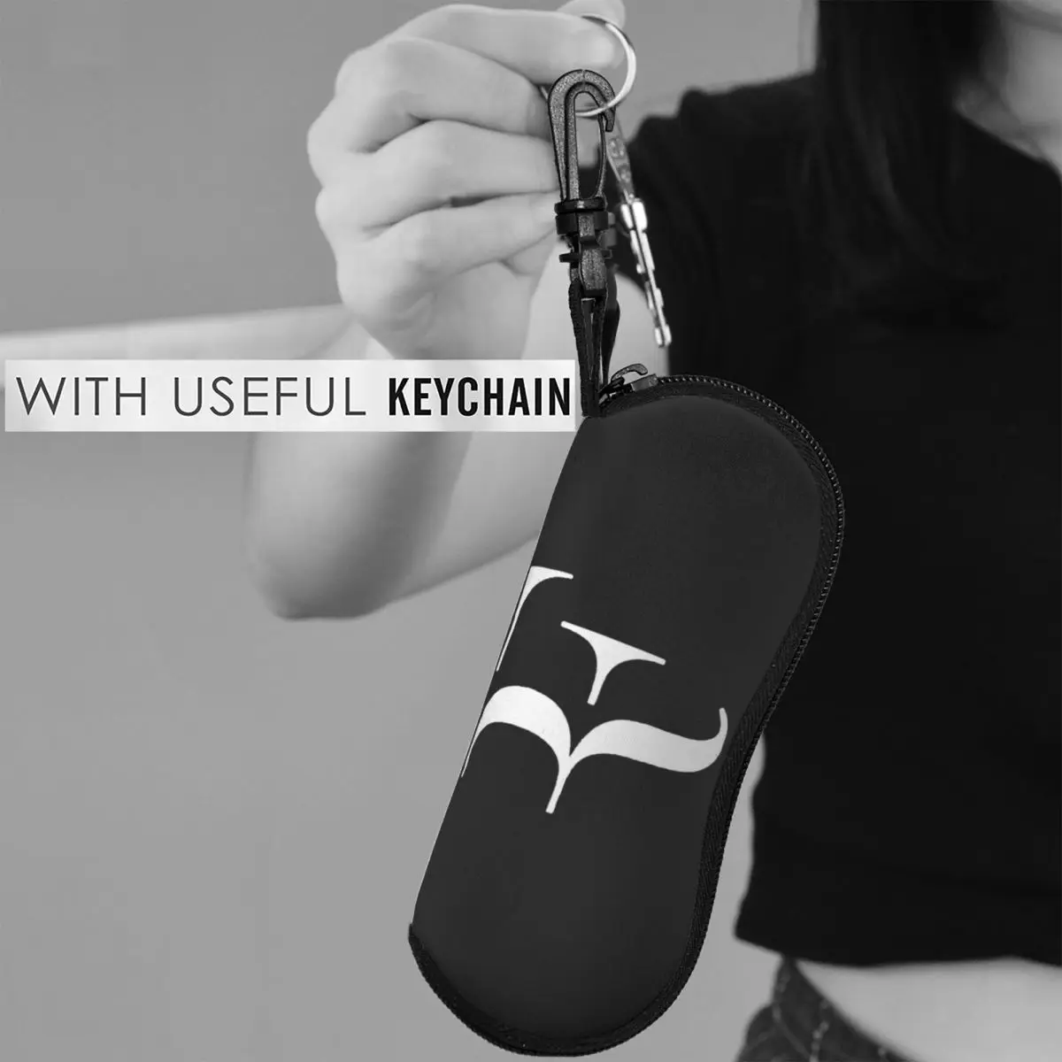 로저 페더러 쉘 안경 케이스 보호용 선글라스 박스 여성 남성 소프트 안경 가방 파우치