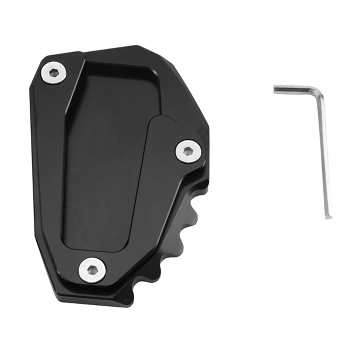 Motorcycle Side Pad Plate Support for Ducati Desert X Desert X 2022 2023 Kickstand Support Extension Black