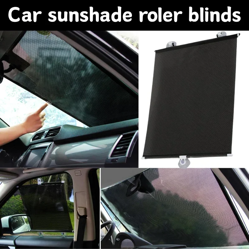 Automobile Summer Heat Insulation Roller Shutter Garden  Sunshade Pergola 40 x 125 Mesh Point Household Glass Sunshade Shade Car