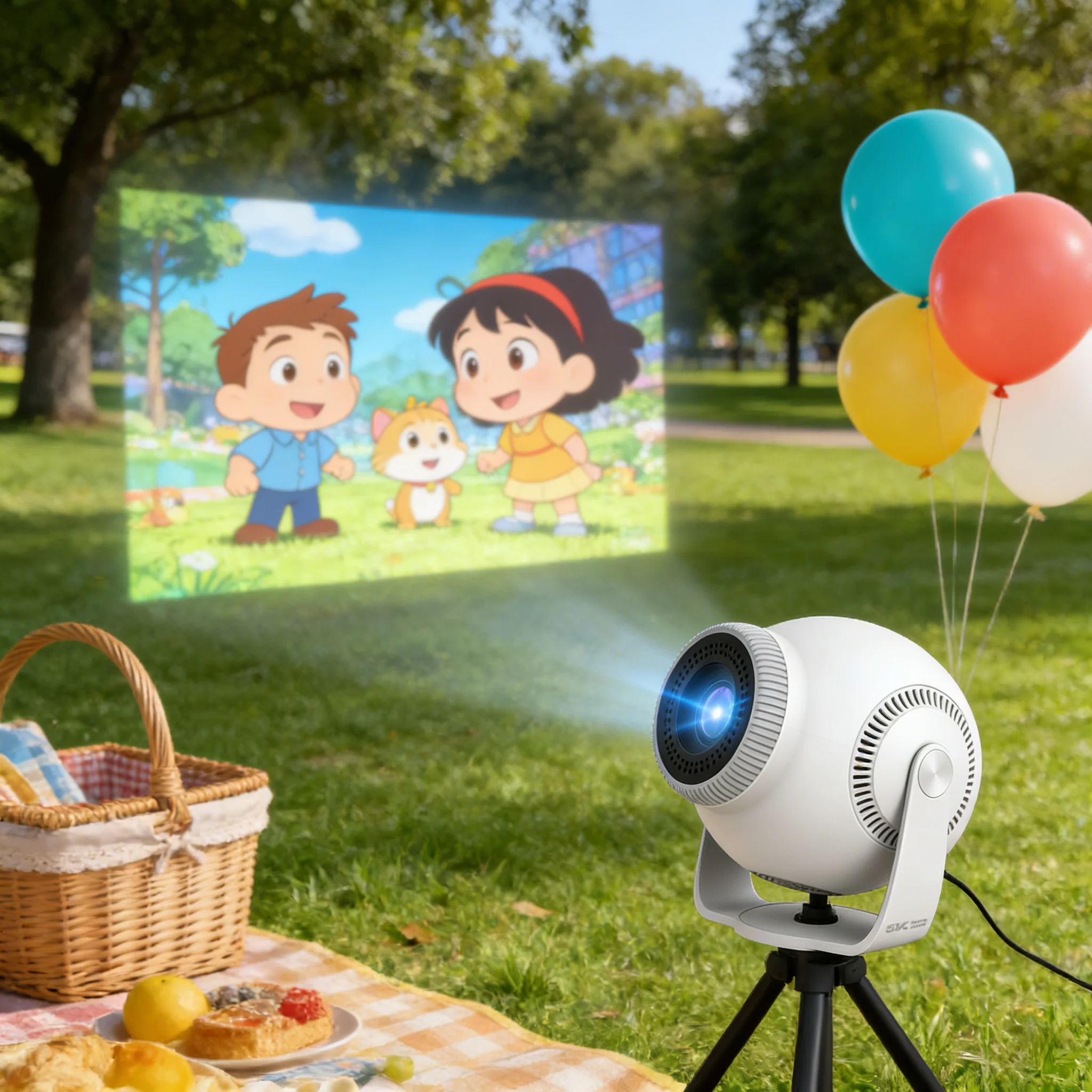 

Новый домашний проектор с ультравысоким разрешением для просмотра футбола, беспроводной Android-проектор для кемпинга и походов