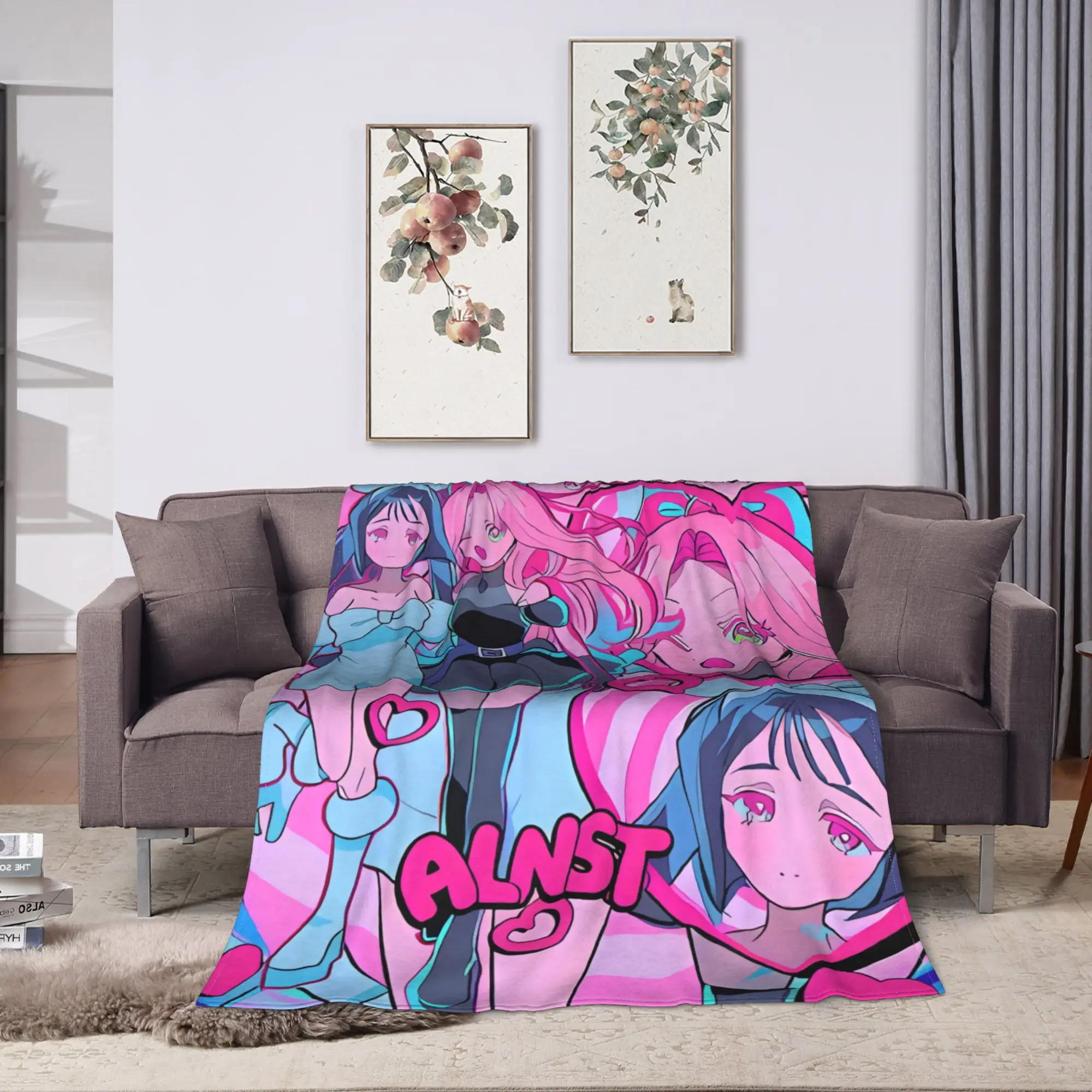 Hot Sale Alien Stage Ivan Till Plush Blanket Kids  Flannel Throw Blanket For Bedroom Soft Design Quality Bedspread Gift