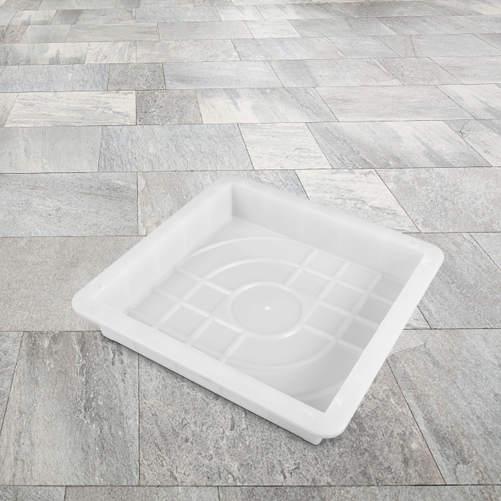 

Pavement Stone Mold White 25x25x5cm DIY Concrete Cement Walk Path Maker Reusable Stepping Stone Molds Garden Concrete Molds