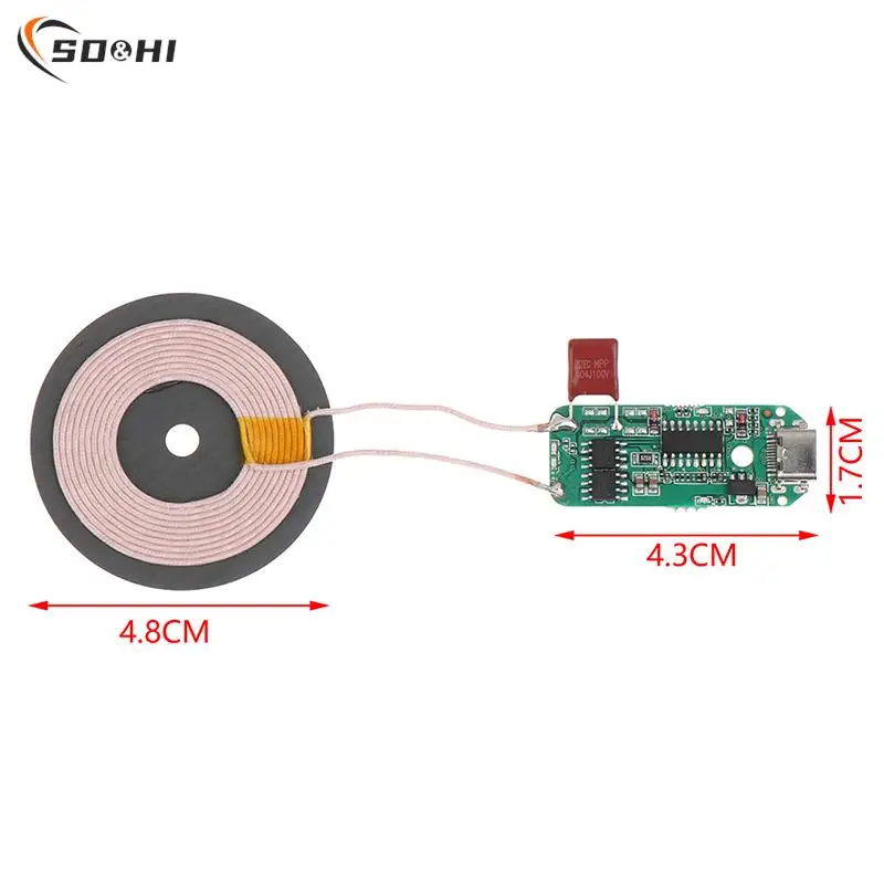 10W/15W Tyce C Micro USB Wireless Charger Transmitter Module Circuit Board QI Standard Fast Charging