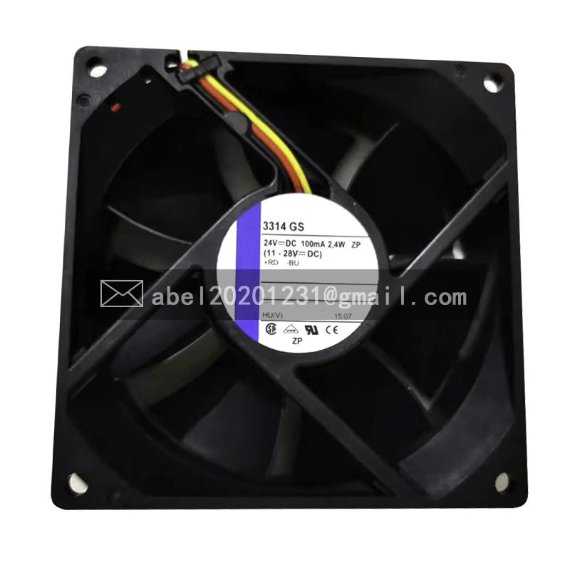 BRAND NEW 3314GS DC 24V 100MA 2.4W 3WIRE ORIGINAL COOLING FAN COOLER 9032 9CM 90*90*32MM