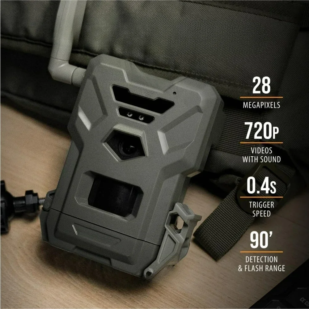 Flex-M Cellular Trail Camera Hunting Accessories GPS-Enabled Night Vision Dual-Sim LTE Connectivity IP65 Waterproof Hunt Cameras