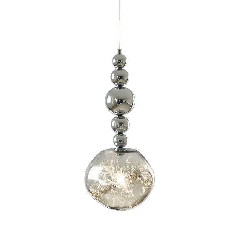 Nordic modern single head retro lamp luxury chandelier simple bar restaurant bedroom design long line pendant hanging