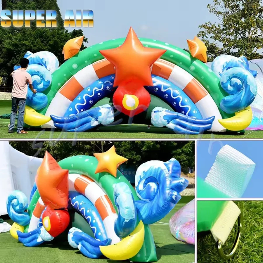 Arco inflable del contexto del escenario de la estrella inflable del buen diseño hecho en China para la decoración de la actividad