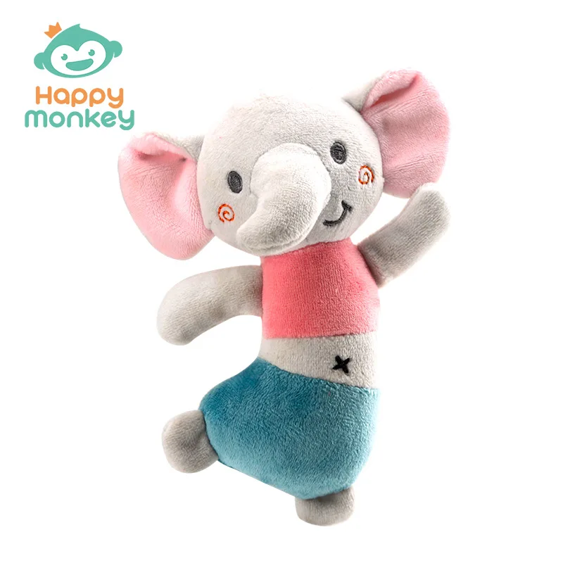 Newborn Baby Plush Toys Dancing Dolls Hand Grabbing Rattles Soothing Dolls