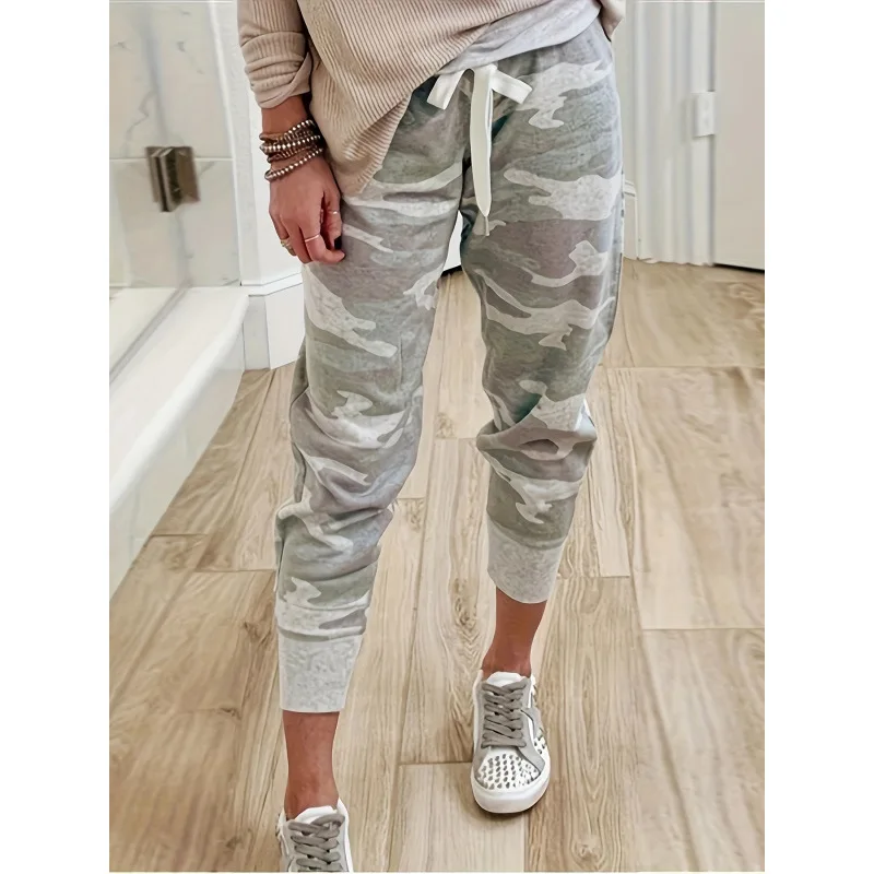 

Camouflage Jogger Pants Women's Running Trousers Neutral Style Casual Harlan Pants Other Material 100% Spring Collection