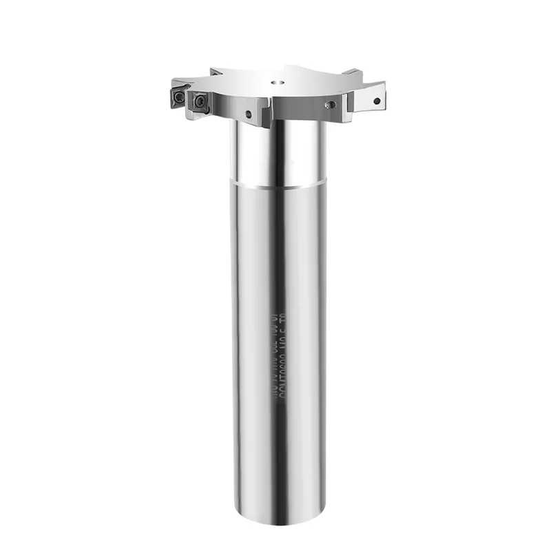 Customizable ODM/OEM three-sided carbide end mills HTS t-shaped mandrel slotting handle thickness 6 8 10 12t trapezoidal milling