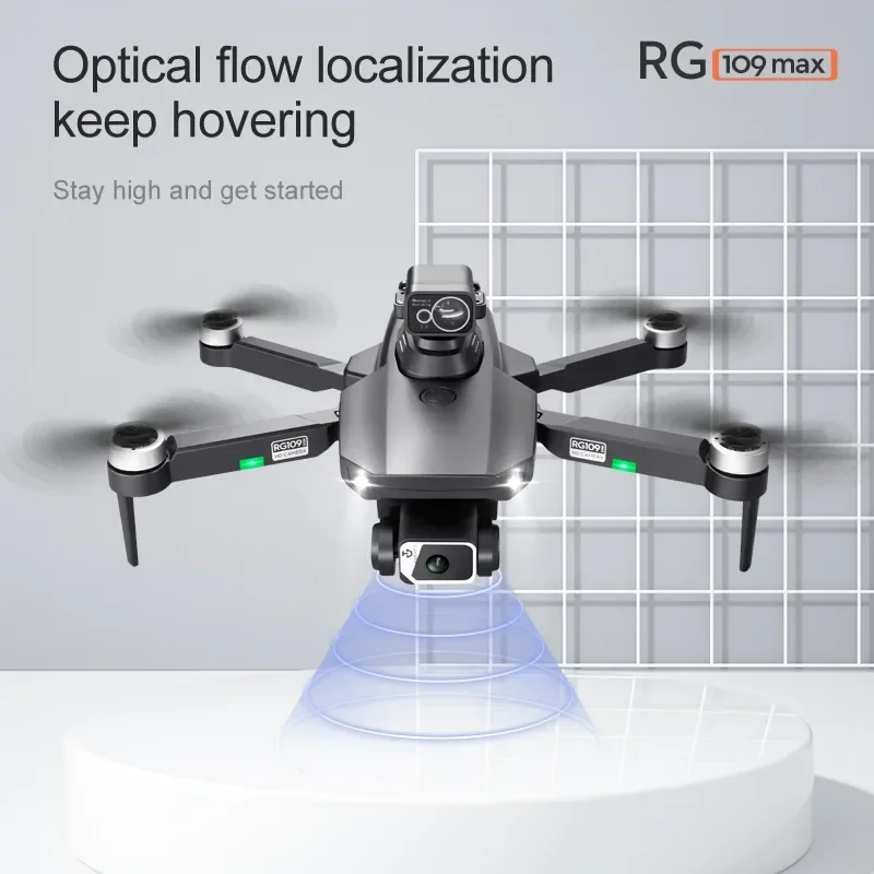 RC كوادكوبتر للكبار RG109 MAX الطائرة بدون طيار GPS المهنية 4K HD كاميرا مزدوجة فرش السيارات FPV تجنب العوائق العودة الذكية