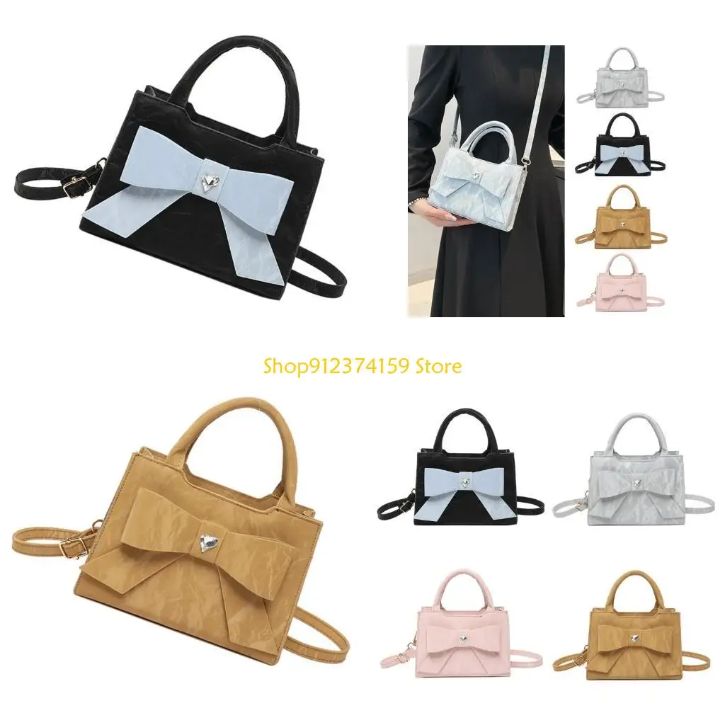 

G5AE Women Shoulder Bag Dating Bag PU Leather Handbag Simple Crossbody Bag Work Bag