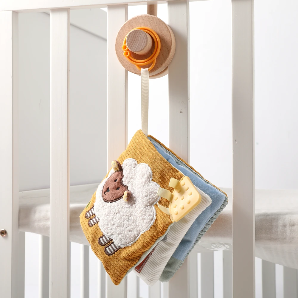 Farm Baby Cloth Book – Soft Sensory Toy for Fine Motor, Sight, Sound & Touch, Washable, Parent-Child Interactive Early Learning