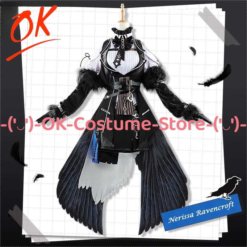 

[Customized Size] Hololive Virtual YouTuber Nerissa Ravencroft Cosplay Costume Character Outfit Halloween Carnival Party Uniform
