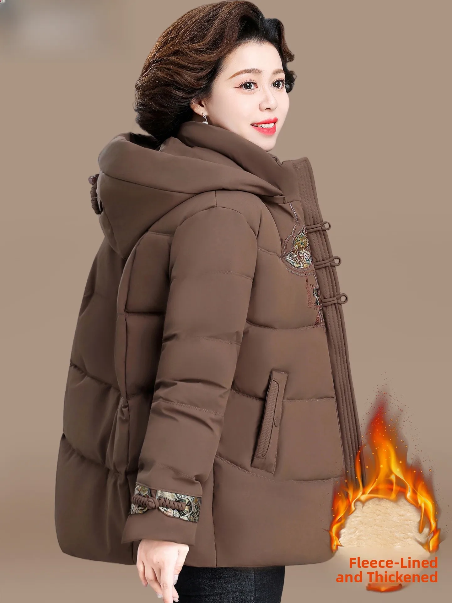 

Утепленное хлопковое пальто для женщин: теплое, пушистое, для осени и зимы, для женщин старше 50 лет