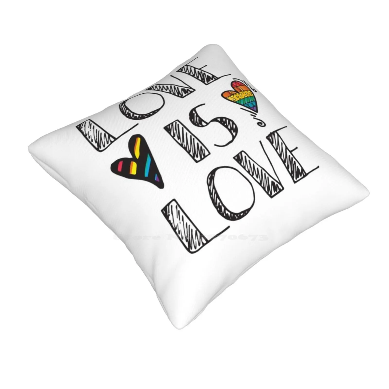 Love Is Love Doodles Lgbt Pillows Case Bedroom Home Decoration Love Is Love Doodles Lgbt Lesbian Bisexual Pansexual Homosexual