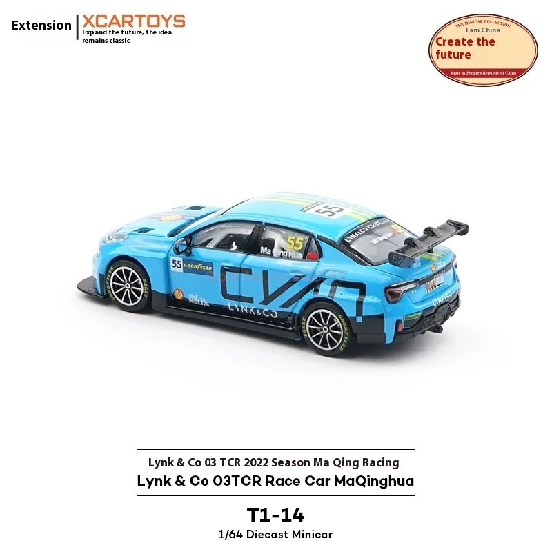 Xcartoys 1/64 Miniaturmodell Legierungsautomodell 03tcr 2022 Saison Ma Qinghua Racing Collection Display Geschenk