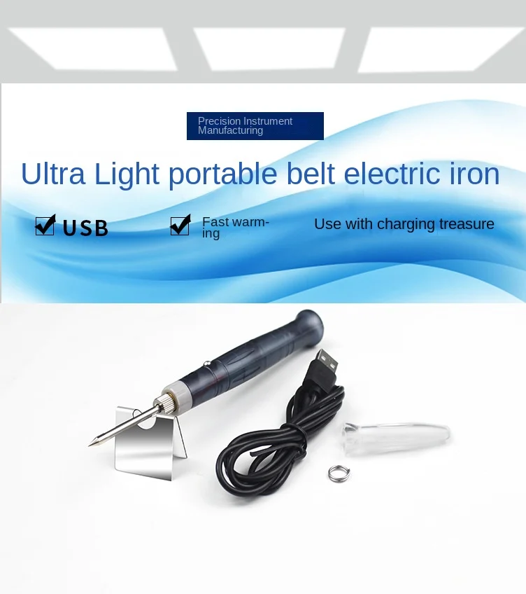 Portable USB Soldering Iron Kit 5V8W Mini Handheld Electric Welding Pen