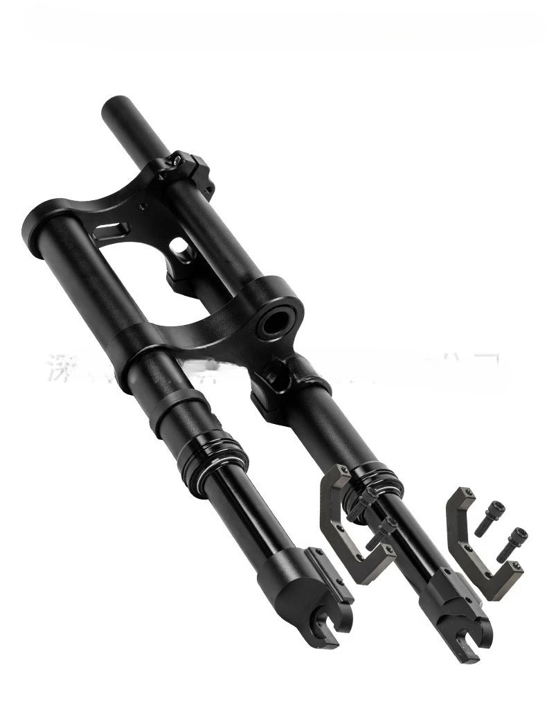12 inch snow shock absorber spring inverted fork air pressure inverted fork    fork 135MM open gear 4.0 wide tire