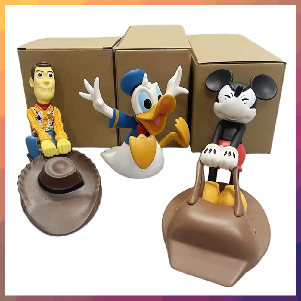 

Disney Donald Duck Mickey Mouse Doorstop Collision Avoidance Door Cartoon Home Decor Fun Doll Desktop Decoration Gift For Peopl