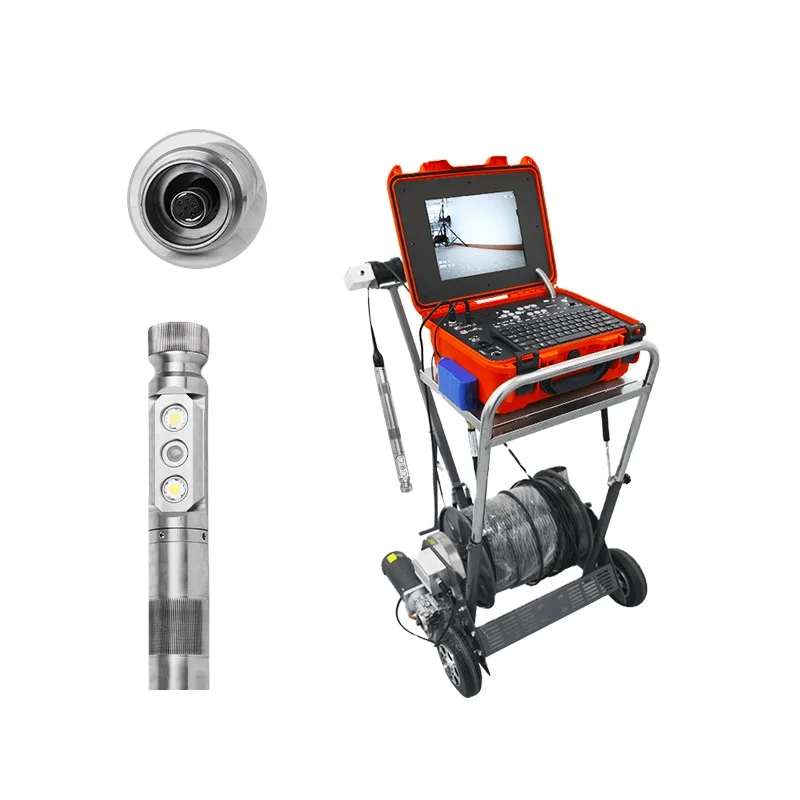 Professional 360 Degree Rotation Deep Well Camera Under Water 300m Borehole Inspection Camera