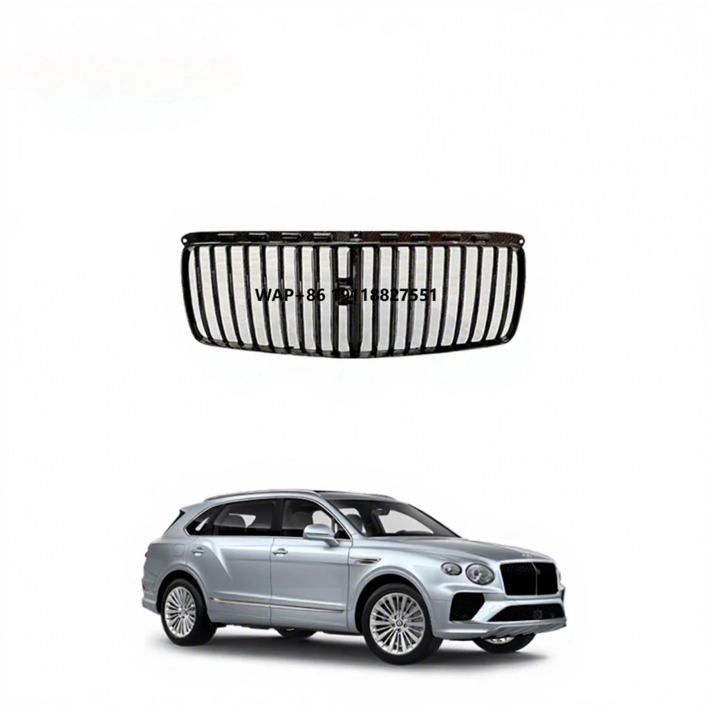 17Carbon M Style Dry Carbon Grilles Trim Strip 3K Twill/Forged Carbon Surface for Bentayga 2021-2024 (Protection