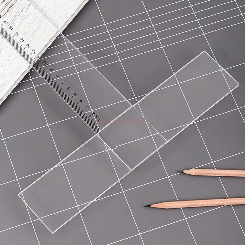 1pcs T-shaped ruler is more transparent, made of organic glass material, used for drawing and architectural surveying