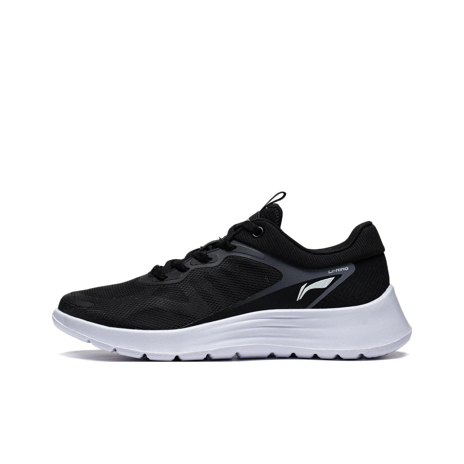 Li Ning Light Feather Cushioning Abrasion Resistant Low top Casual Running Shoes Women's Black ARST020-2