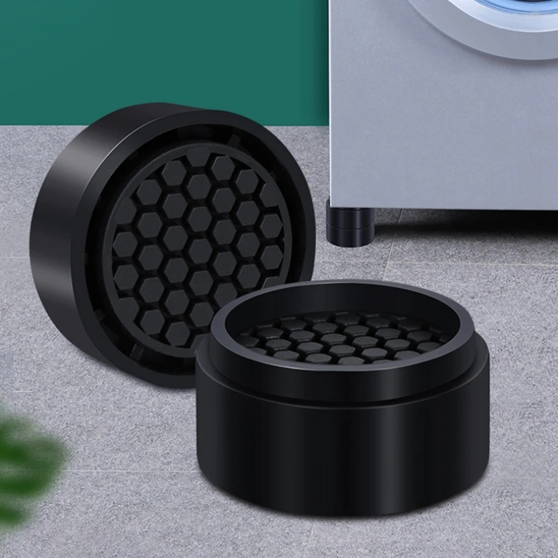 4 pz lavabiancheria piedini in gomma Anti vibrazione antiscivolo mobili gamba pastiglie Heightening Pad per la protezione della casa