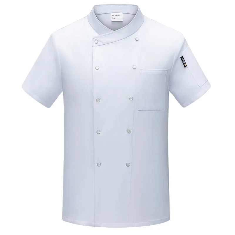 Restaurant occidental boulangerie pâtisserie été travail uniforme restauration Steakhouse Restaurant cantine Chef uniforme mince à manches courtes moi