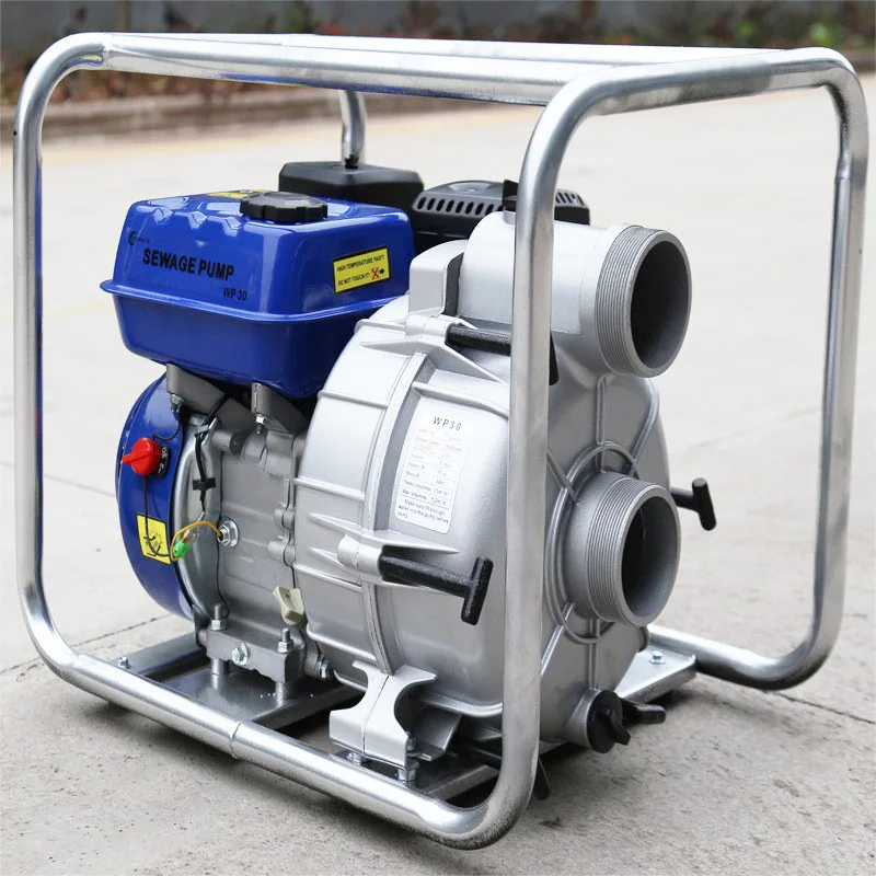 Sewage pump Agricultural 3-inch large-flow self-priming pump High-pressure pumping machine can be designed with self-priming dec