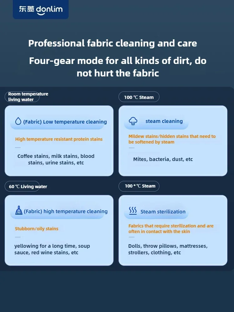 Donlim Dl-7901 Steam Cleaning Machine High-temperature Steam Household Cloth Carpet Kitchen Cleaning Machine 220V