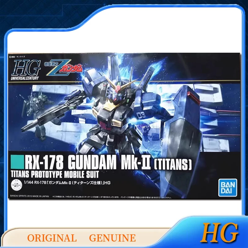 Bandai, originele HG RX-178 GUNDAM Mk-II (A.E.U.G.). )/(TITANS) Anime-actiefiguren, speelgoed, cadeau, model om in elkaar te zetten, decoratieve objecten.