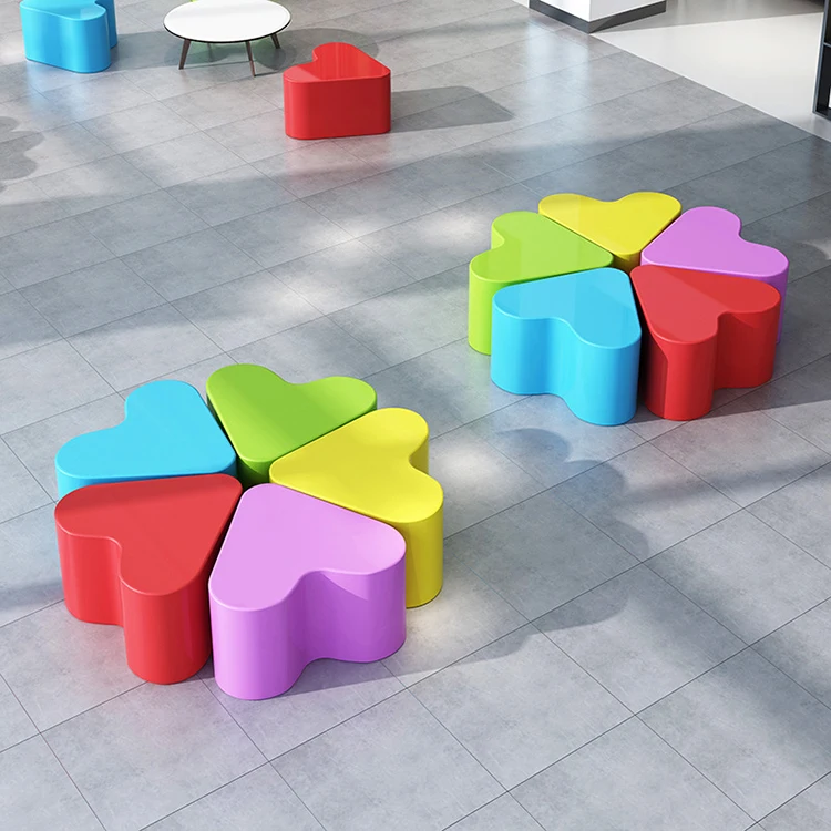 Assento De Plástico Para Kindergarten School, Art Stool, Fibra De Vidro Reforçada